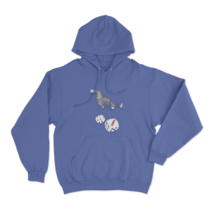 Casino Dice Unisex Hoodie Blue