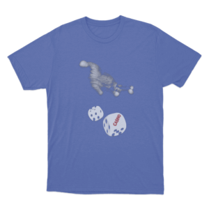 Casino Dice Unisex T Shirt Blue