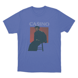 Casino Portrait Unisex T Shirt Blue