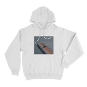 The Melodic Blue Cover Unisex Hoodie White